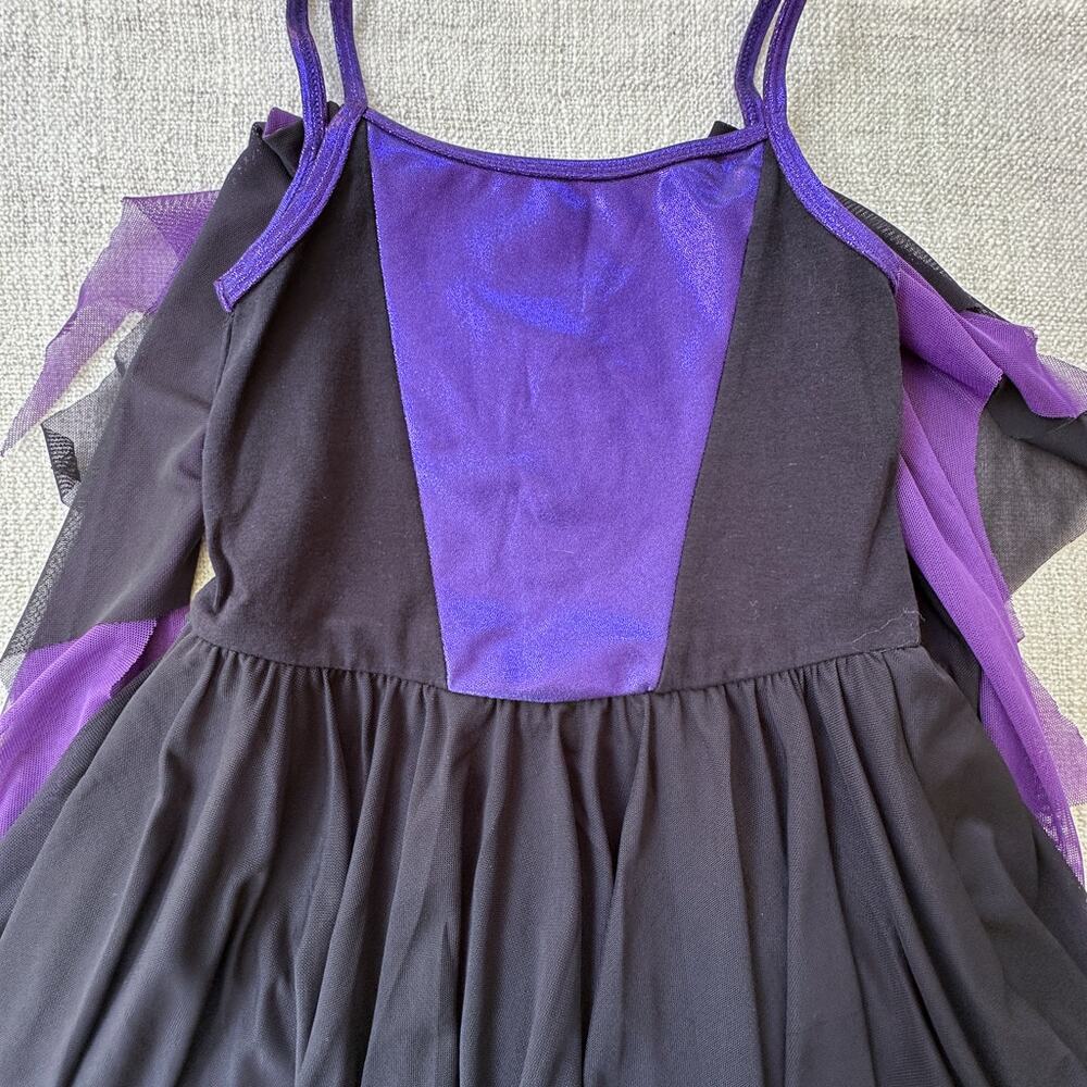 Placard Originals Black & Purple Dress with Removeable Wings EUC 10 - Picture 2 of 8